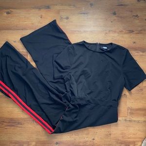 Brand new never worn black pantsuit.